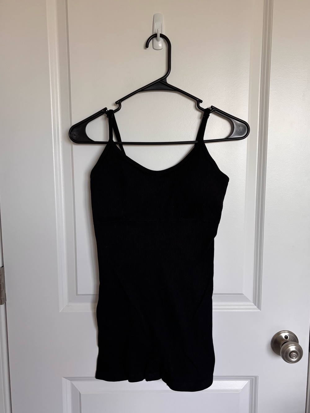 ANWND Black Ribbed One Piece Tank Shorts